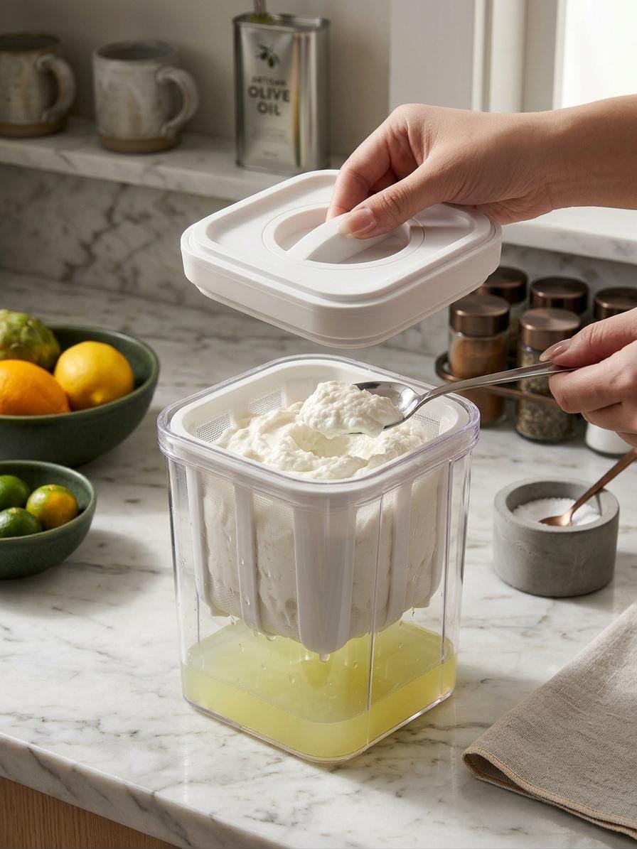 Greek Yogurt & Hung Curd Maker – Make Thick, Creamy Yogurt at Home