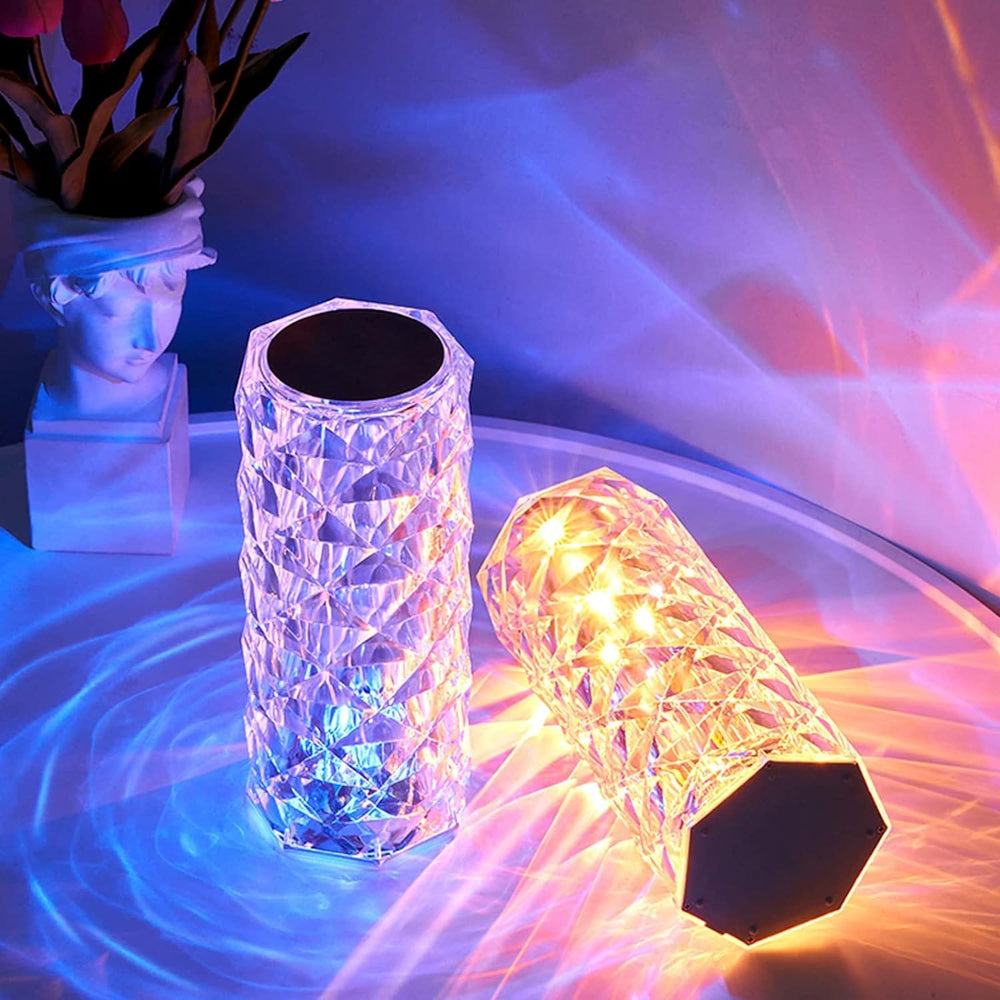 Decorative Crystal LED Lamp – Elegant Ambient Lighting for Home Décor