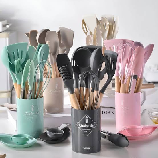 19 Pcs Silicone Kitchen Utensils Set
