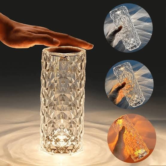 Decorative Crystal LED Lamp – Elegant Ambient Lighting for Home Décor